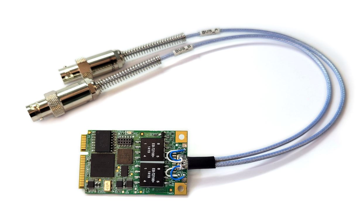 single-channel, memory-mapped MIL-STD-1553 interface card