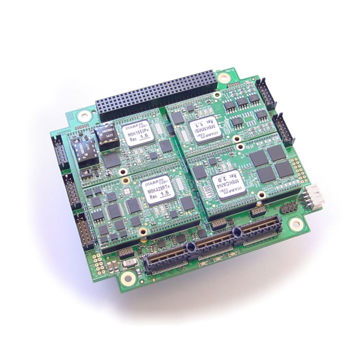 MIL-STD-1553 test and simulation board for PCI/104-Express systems