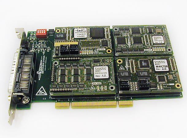 The EXC-4000PCI card with 4 M4K modules