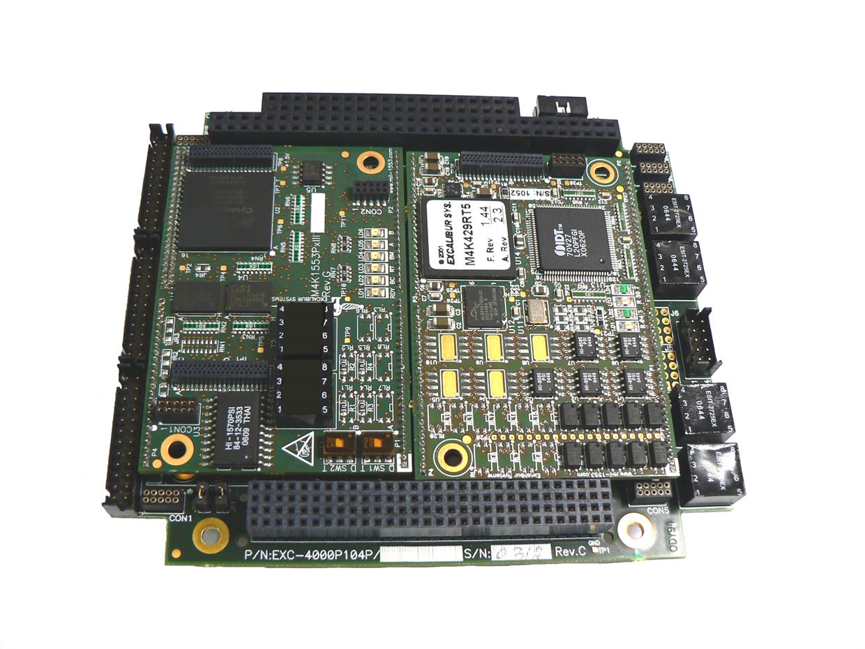 The EXC-4000P104Plus card with 2 M4K modules